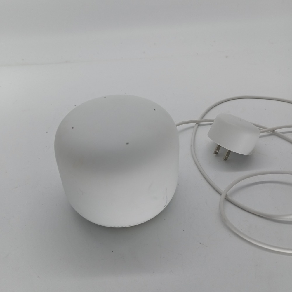 Google Nest Wifi Add-on Point H2E Mesh Wi-Fi Extender Smart Speaker White b2